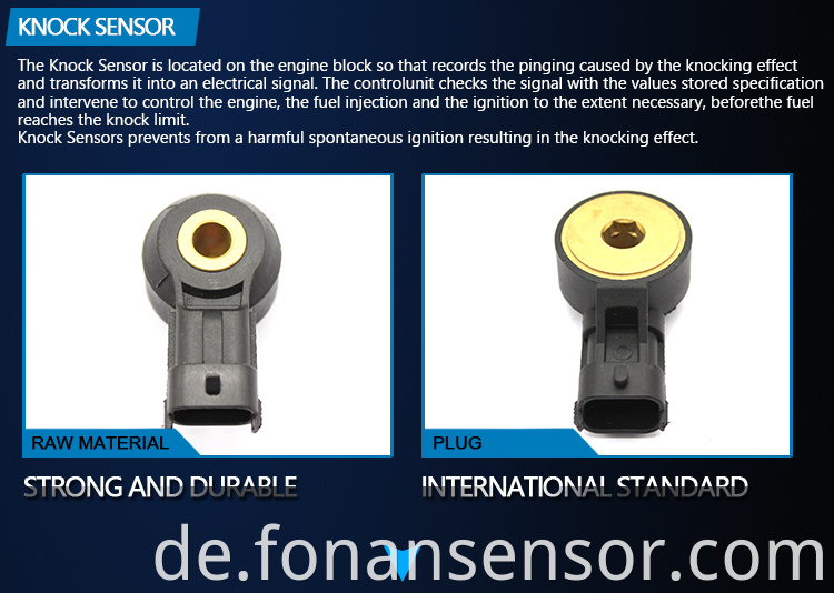 Motor Detonationsklopfsensor für Opel AS1004412B1 6238281